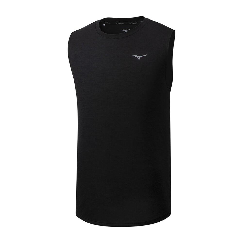 Mizuno Men's Tank Tops Black Impulse Core S/L Apparel - J2GA800809